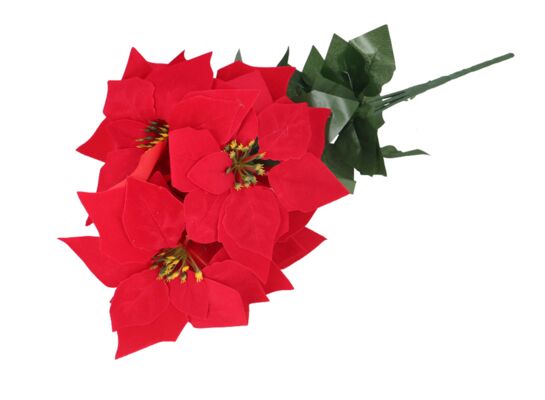 Poinsecja sztuczna 48 cm czerwony
