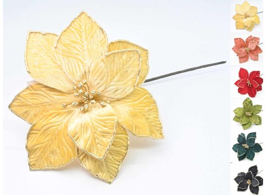 Gwiazda betlejemska na piku 30 cm mix kolorów