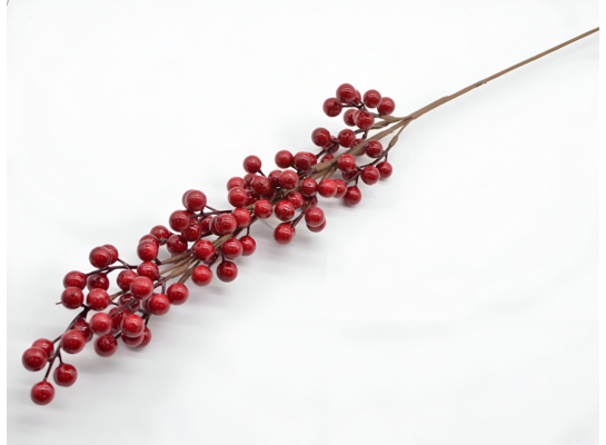 Gałązka ozdobna jarzębina 76 cm