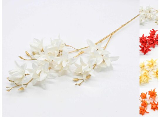 Gałązka ozdobna magnolia 85 cm mix kolorów