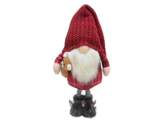 Skrzat tekstylny stojący 44 x 22 cm czerwony