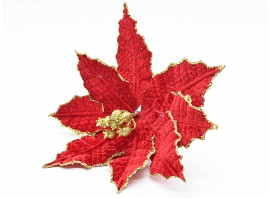 Gwiazda betlejemska na piku 20 cm czerwony