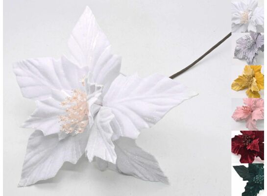 Gwiazda betlejemska na piku 30 cm mix kolorów