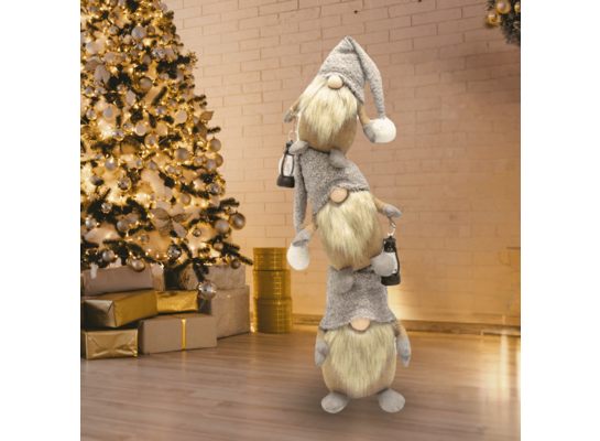 Figura tekstylna skrzaty LED 20 x 80 cm