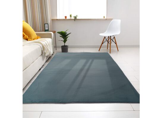 Dywan FUTRZANY 80 x 120 cm niebieski