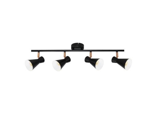 Reflektor 4-punktowy ORO BRANTA 4xE14 czarno-złoty