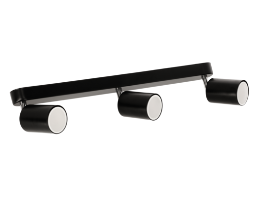 Reflektor 3-punktowy ORO GAVIA 3xGU10 czarny