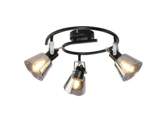 Reflektor 3-punktowy ORO TRINGA 3xE14 czarno-srebrny