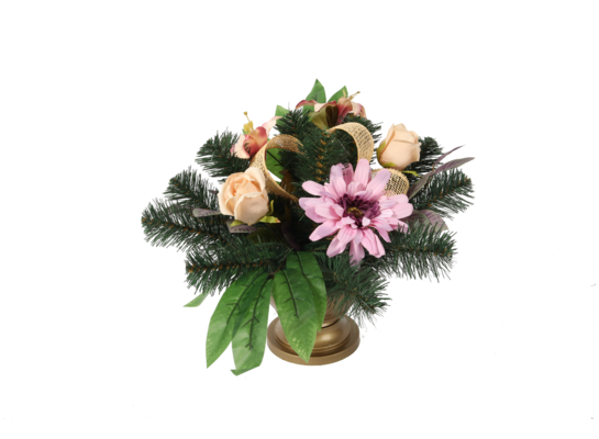 Stroik dekorowany w misie róża