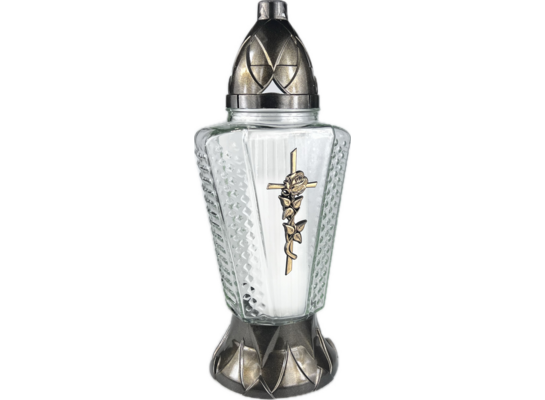 Znicz L- 1295/1 krzyż 14 x 33 cm 44 h 120 g złoty