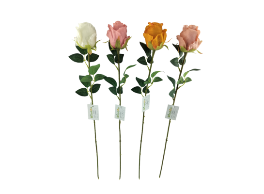 Róża sztuczna pojedyncza 62 cm