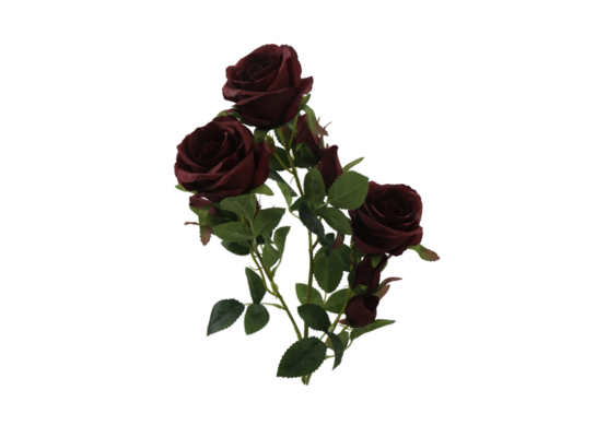 Róża sztuczna gałązka 9 kwiatów 68 cm