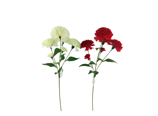 Goździk sztuczny gałązka 6 kwiatów 65 cm