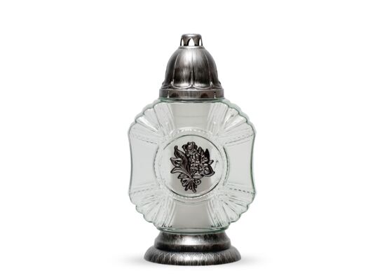 Znicz 18 x 35 cm 75 h 230 g srebrny