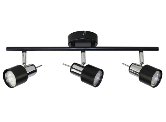 Reflektor 3-punktowy ORO STERNA 3xGU10 czarny