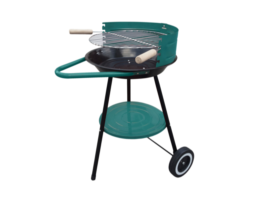 Grill okrągły ruszt 40 cm turkus