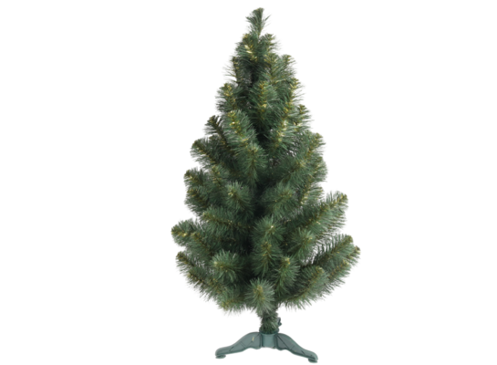 Choinka sztuczna 90 cm zielony ze złotymi wplotami