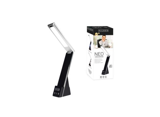 Lampka biurkowa LED Neo Wireless 26 x 27 x 5,5 cm czarna