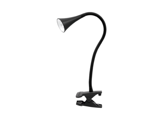 Lampka biurkowa LED z klipsem Happy Clips 9 x 50 cm czarna