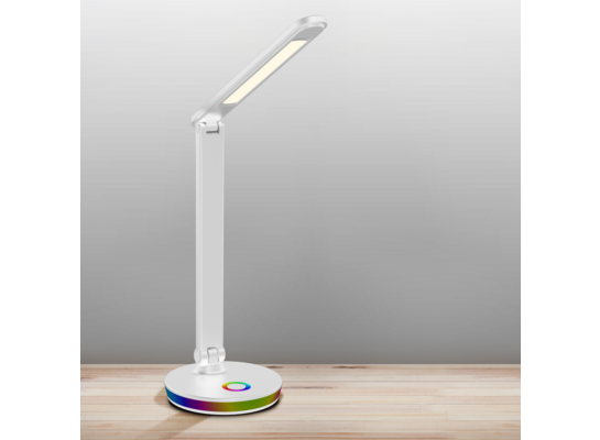Lampa biurkowa LED Neptun 4000 K RGB biała