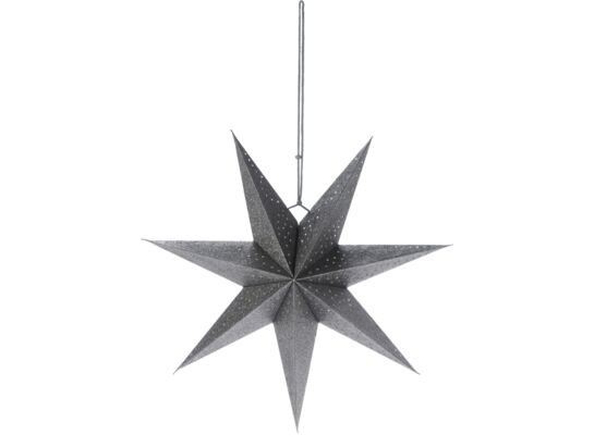 Papierowa gwiazda 45 cm ciemnoszara