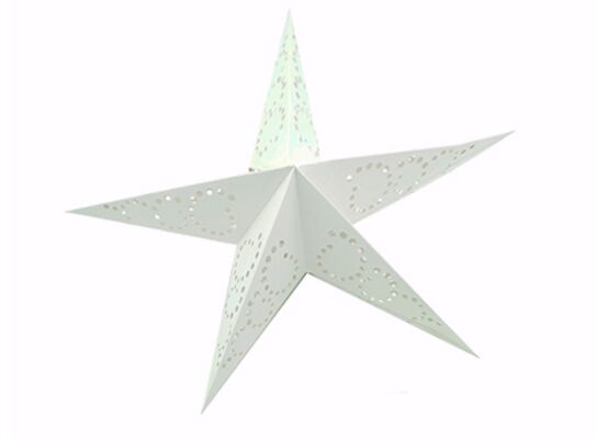Gwiazda świąteczna papierowa 30 cm biała