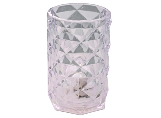 Lampion LED 7,6 x 4,5 cm transparentny