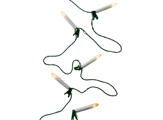 Lampki zewnętrzne świeczki 16 LED ciepły biały 600 cm