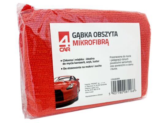 Gąbka obszyta mikrofibrą 4Car