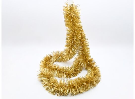 Łańcuch choinkowy cienko cięty 9 x 200 cm złoty