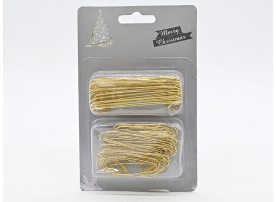 Haczyk do bombek 6,3 cm 150 sztuk złoty