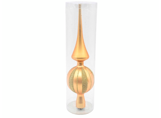 Czubek na choinkę plastikowy 26 cm złoty