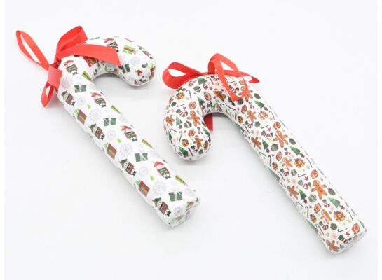 Zawieszka laska plastikowa 9 x 3,4 x 19 cm mix wzorów