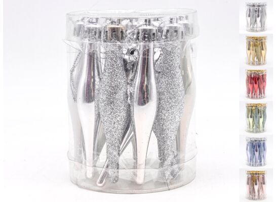 Zawieszka plastikowa sopel 9 cm 15 sztuk mix kolorów