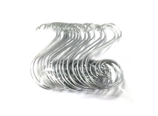 Zestaw 12 haczyków ozdobnych 5 cm srebrne/złote