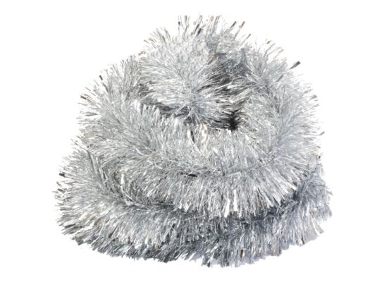 Łańcuch choinkowy grubo cięty 10 x 300 cm srebrny