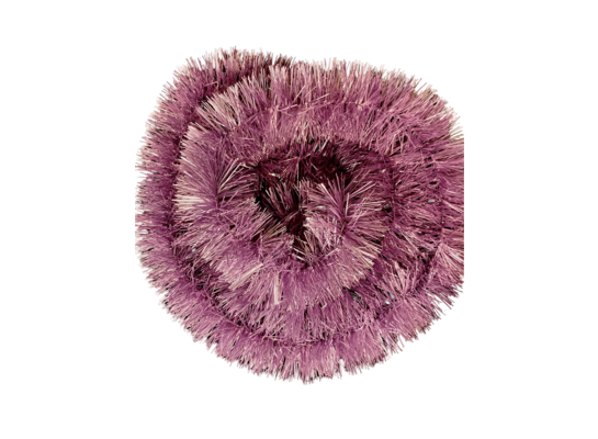 Łańcuch choinkowy cienko cięty 200 x 10 cm różowy