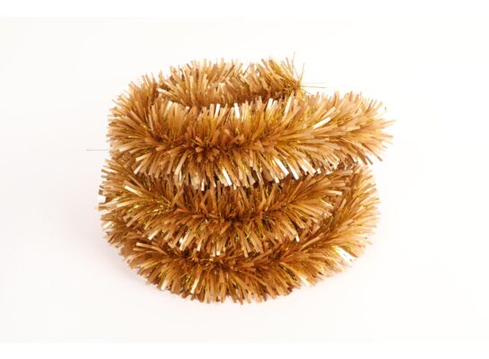 Łańcuch choinkowy grubo / cienko cięty 10 x 300 cm złoty