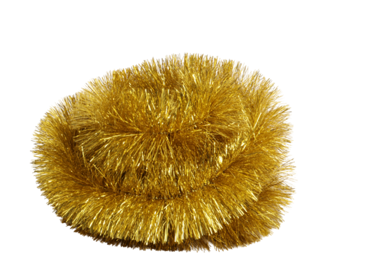 Łańcuch choinkowy cienko cięty 10 x 300 cm złoty