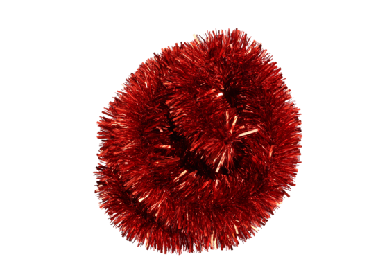 Łańcuch choinkowy grubo cięty 7 x 200 cm czerwony