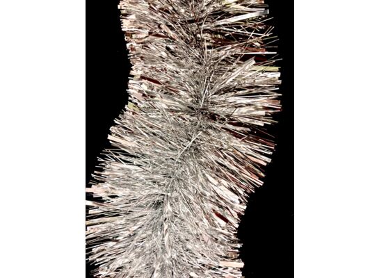 Łańcuch choinkowy grubo cięty 200 x 7 cm srebrny