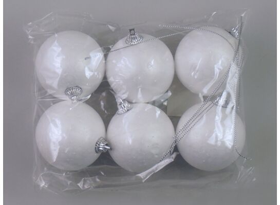 Bombka styropianowa 6 cm 6 sztuk
