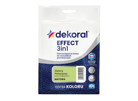 Farba plamoodporna do wszystkich pomieszczeń EFFECT 3in1 TESTER Zielony pistacjowy 0,04 l Dekoral