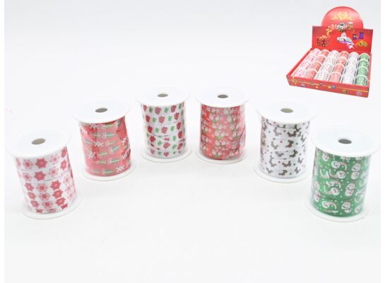 Wstążka świąteczna 1 x 450 cm mix