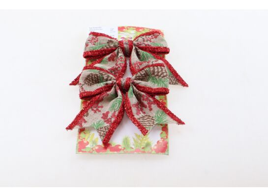 Kokarda z brokatem 13 x 15 cm 2 sztuki