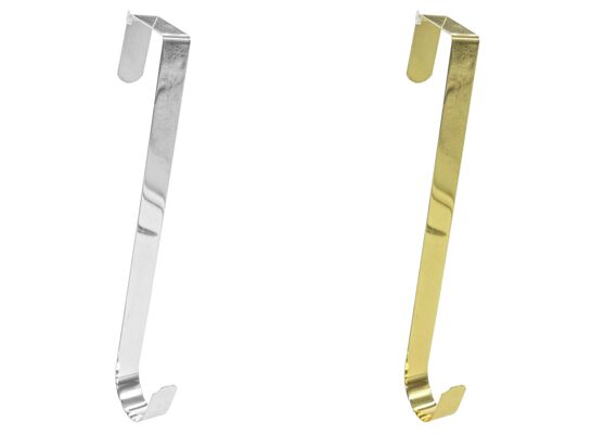 Wieszak metalowy 31,5 x 2,3 cm srebrny / złoty