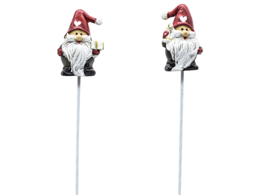 Święty Mikołaj na piku 30 cm mix wzorów