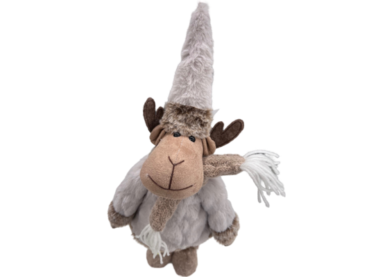 Renifer tekstylia S 55 cm beżowy