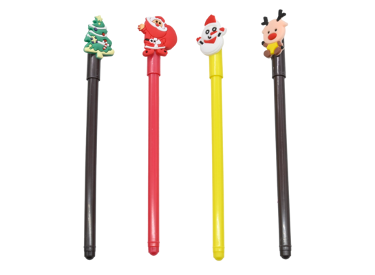Długopis świąteczny 17 cm 4 sztuki mix wzorów