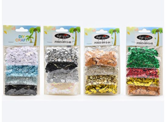 Zestaw cekin mix kolorów 7 mm